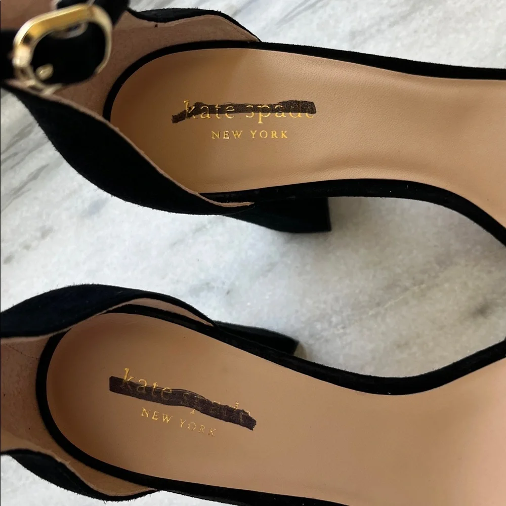 Kate Spade Black Heels with Studded Strap - Picture 2 of 11